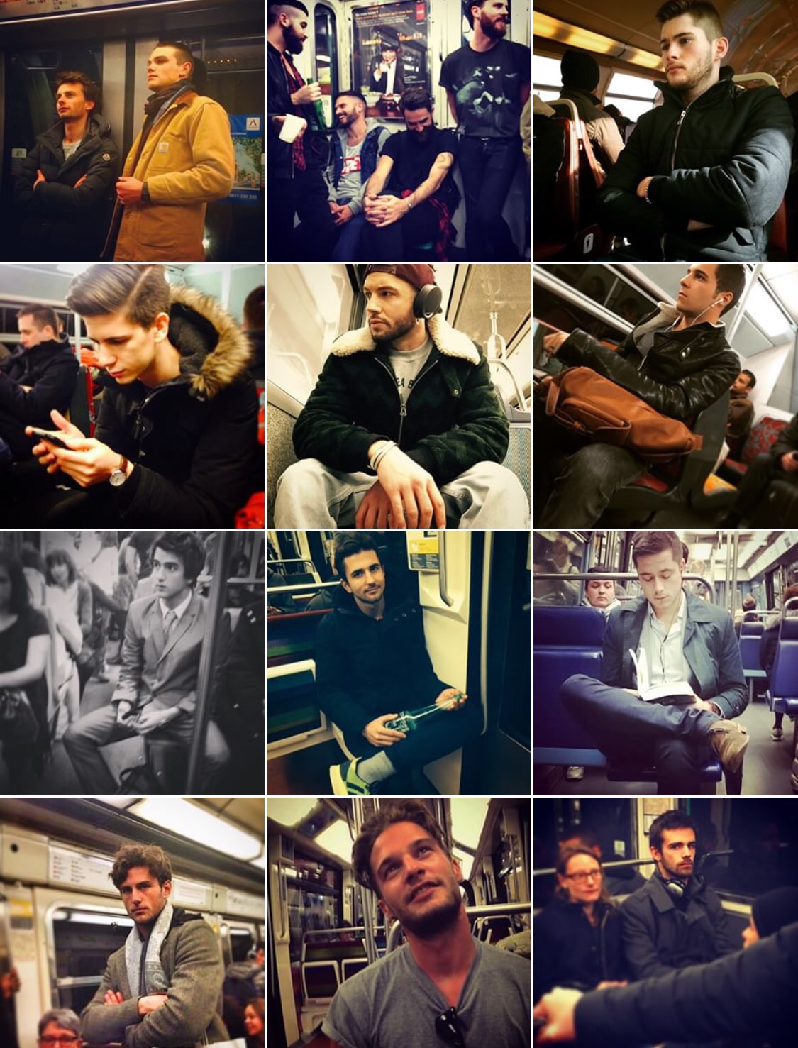 Hot Men on the Paris Metro